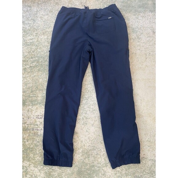Eddie Bauer Women's Size 12 Polar Fleece Lined Pants Pull-On Navy Blue Joggers - Picture 2 of 6